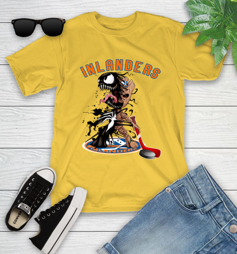NHL New York Islanders Hockey Venom Groot Guardians Of The Galaxy Youth T-Shirt 8