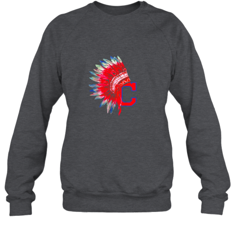 dbwc new cleveland hometown indian tribe vintage for baseball fans awesome sweatshirt 35 front dark heather
