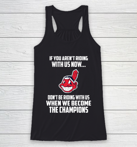 MLB Cleveland Indians Baseball We Become The Champions Racerback Tank