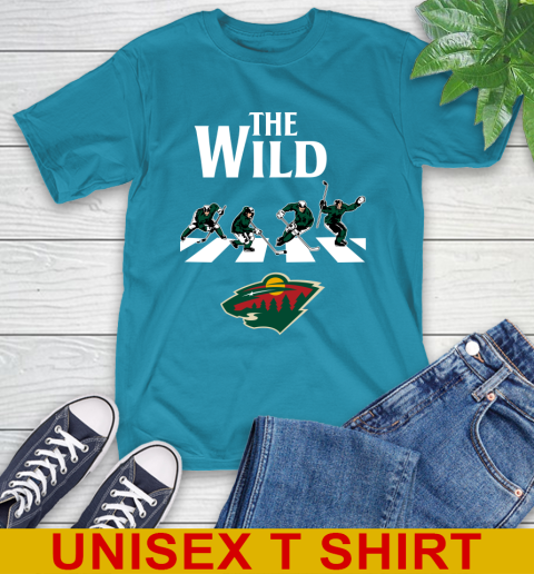 NHL Hockey Minnesota Wild The Beatles Rock Band Shirt T-Shirt 9
