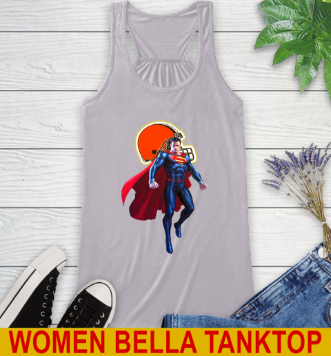 NFL Superman DC Sports Football Cleveland Browns Racerback Tank 5