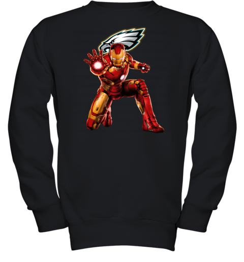 NFL Iron Man Philadelphia Eagles Youth Sweatshirt - Rookbrand