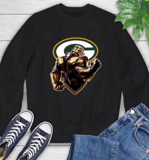 NFL Thanos Avengers Endgame Football Sports Green Bay Packers Sweatshirt 2