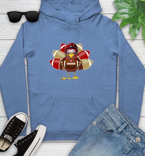 San Francisco 49ers Turkey Thanksgiving Day Youth Hoodie 12