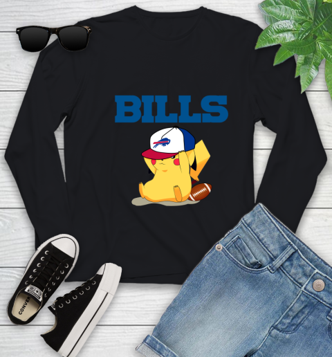NFL Pikachu Football Sports Buffalo Bills Youth Long Sleeve 2