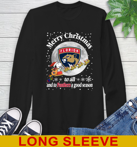 Florida Panthers Merry Christmas To All And To Panthers A Good Season NHL Hockey Sports Long Sleeve T-Shirt