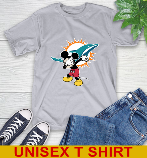 Miami Dolphins NFL Football Dabbing Mickey Disney Sports T-Shirt 6