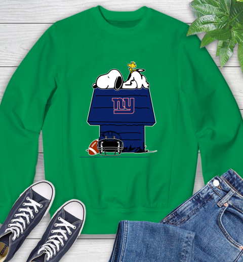 New York Giants NFL Football Snoopy Woodstock The Peanuts Movie Sweatshirt 6