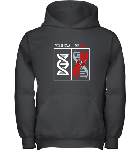 jipz my dna is the tampa bay buccaneers football nfl youth hoodie 43 front black