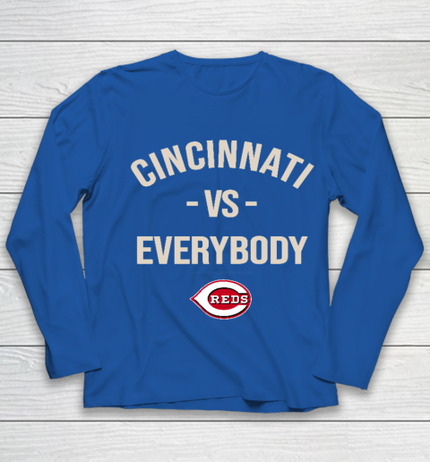 Cincinnati Reds Vs Everybody Youth Long Sleeve 7