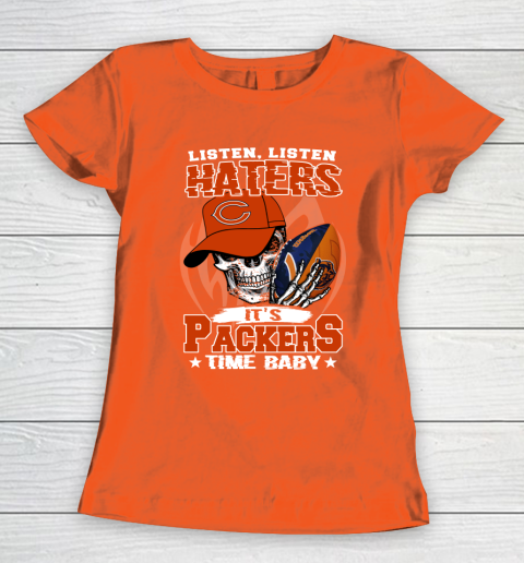 Listen Haters It is BEARS Time Baby NFL Women's T-Shirt 3