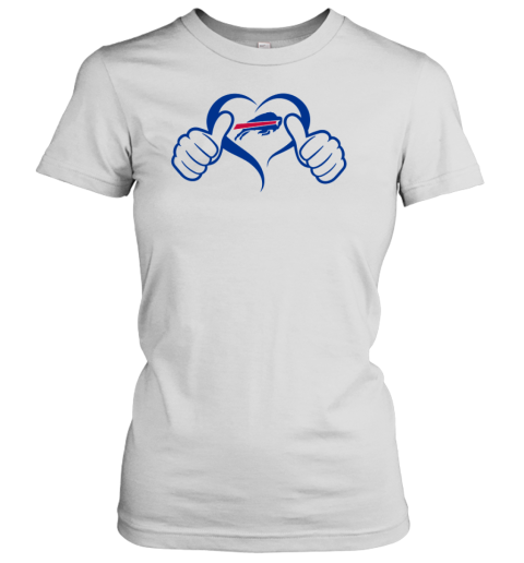Buffalo Bills Heart Hand Women's T-Shirt