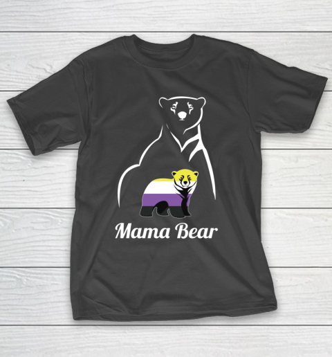 Non Binary Mama Bear LGBT Gift T-Shirt