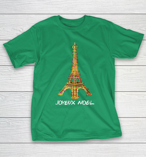 Joyeux Noel French Merry Christmas Eiffel Tower T-Shirt 5