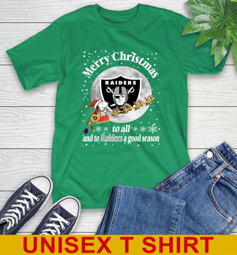 Oakland Raiders Merry Christmas To All And To Raiders A Good Season NFL Football Sports T-Shirt 7