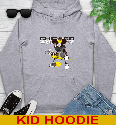 Chicago White Sox MLB Baseball Mickey Peace Sign Sports Youth Hoodie 6