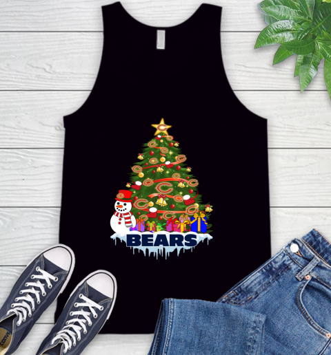 Chicago Bears Merry Christmas NFL Football Sports Tank Top 2