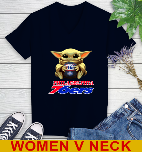 NBA Basketball Philadelphia 76ers Star Wars Baby Yoda Shirt 79