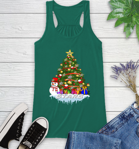Dallas Stars Merry Christmas NHL Hockey Sports Racerback Tank 7