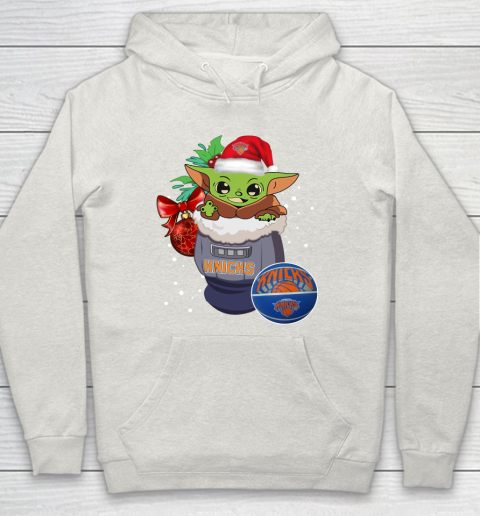 New York Knicks Christmas Baby Yoda Star Wars Funny Happy NBA Hoodie 12