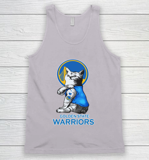 NBA Basketball My Cat Loves Golden State Warriors Tank Top 3