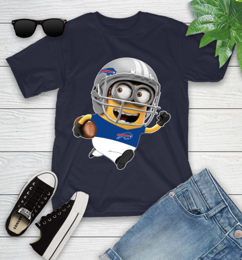 NFL Buffalo Bills Minions Disney Football Sports Youth T-Shirt 3