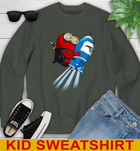 NBA Basketball Orlando Magic Deadpool Minion Marvel Shirt Youth Sweatshirt 8