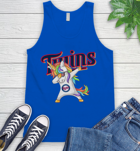 Minnesota Twins MLB Baseball Funny Unicorn Dabbing Sports Tank Top 5