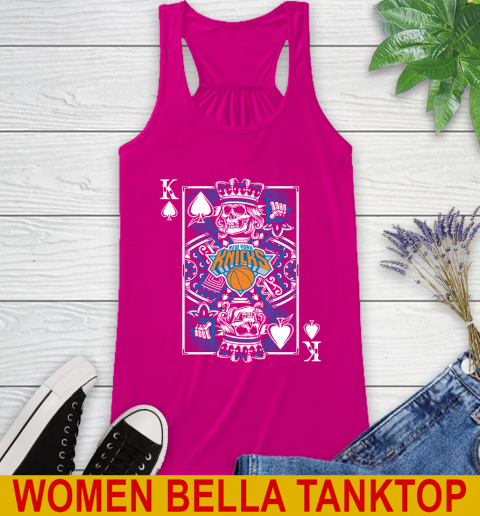 New York Knicks NBA Basketball The King Of Spades Death Cards Shirt Racerback Tank 6
