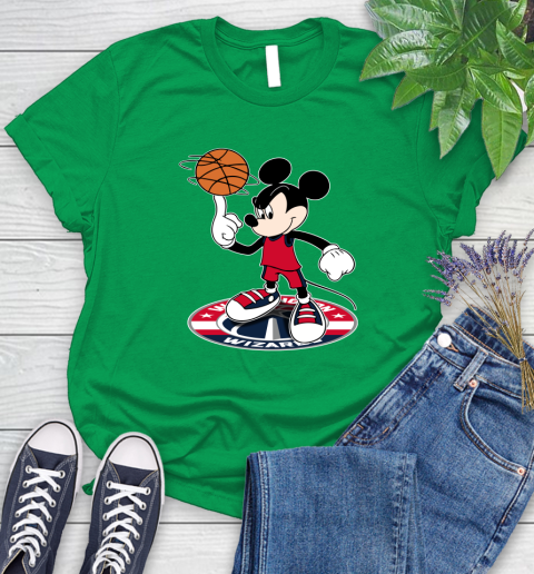 NBA Basketball Washington Wizards Cheerful Mickey Disney Shirt Women's T-Shirt 7