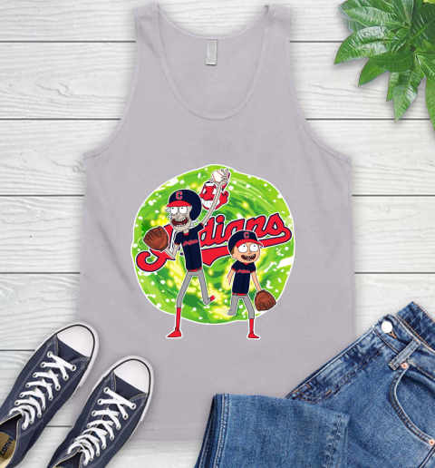 MLB Cleveland Indians Rick And Morty Baseball Sports Tank Top 4