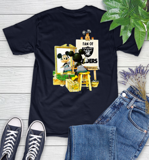 NFL Football Oakland Raiders Mickey Drawing Shirt 83
