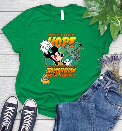 Denver Nuggets NBA Basketball Mickey Disney Never Lose Hope Women's T-Shirt 9