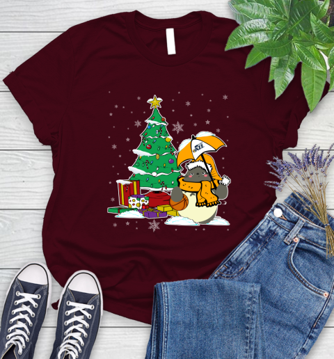 Utah Jazz NBA Basketball Cute Tonari No Totoro Christmas Sports Women's T-Shirt 7