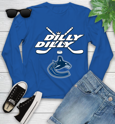NHL Vancouver Canucks Dilly Dilly Hockey Sports Youth Long Sleeve 9