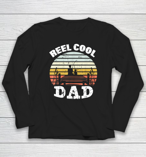 Reel Cool Dad Fisherman Father's Day Fishing Long Sleeve T-Shirt