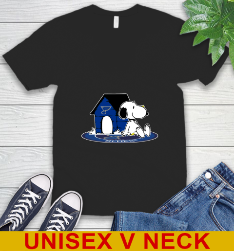 NHL Hockey St.Louis Blues Snoopy The Peanuts Movie Shirt V-Neck T-Shirt 2
