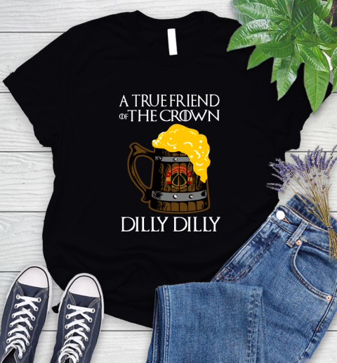 NBA Washington Wizards A True Friend Of The Crown Game Of Thrones Beer Dilly Dilly Basketball Women's T-Shirt