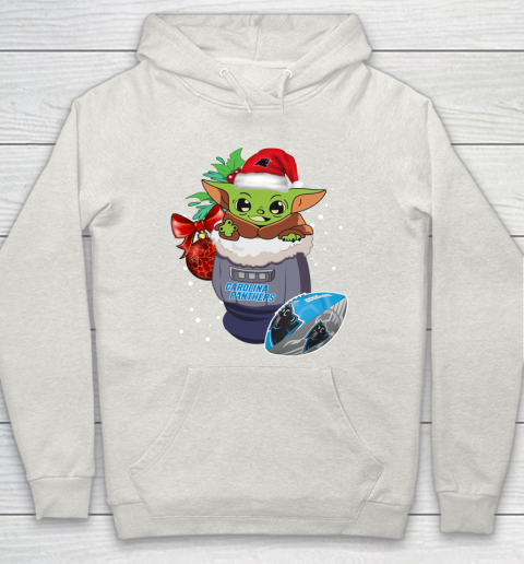 Carolina Panthers Christmas Baby Yoda Star Wars Funny Happy NFL Hoodie 12