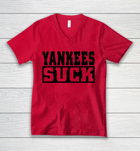 Yankees Suck Shirt V-Neck T-Shirt 3