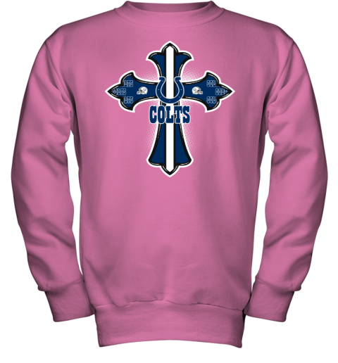 Pink hotsell colts sweatshirt