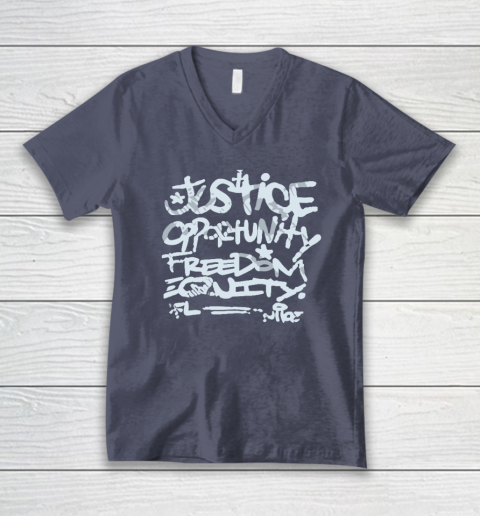 Mike Tomlin Justice V-Neck T-Shirt 6