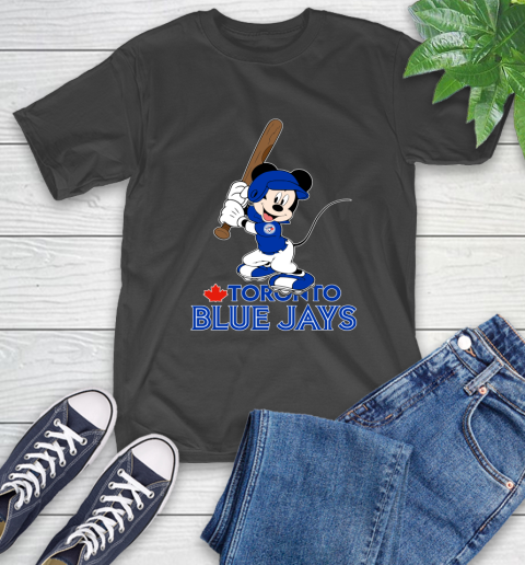 MLB Baseball Toronto Blue Jays Cheerful Mickey Mouse Shirt T-Shirt