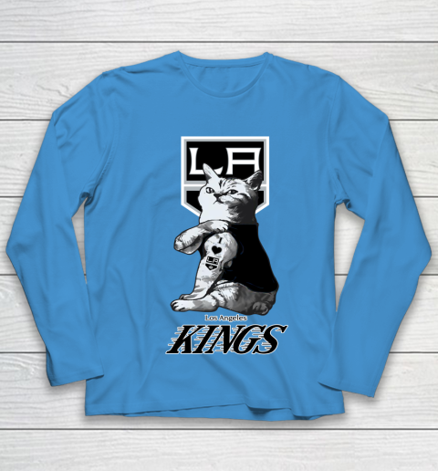 NHL My Cat Loves Los Angeles Kings Hockey Youth Long Sleeve 5