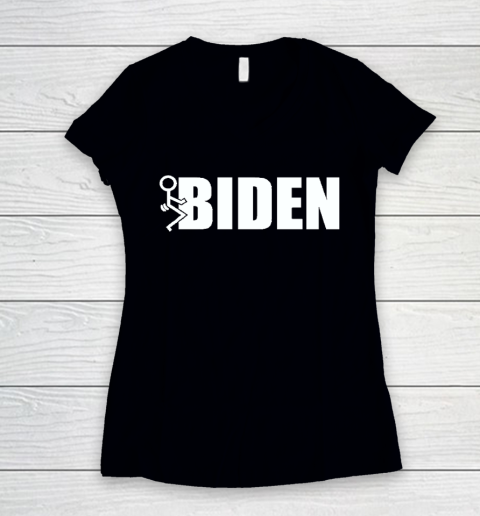 Fuck Joe Biden Women's V-Neck T-Shirt