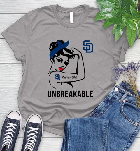 MLB San Diego Padres Girl Unbreakable Baseball Sports Women's T-Shirt 3