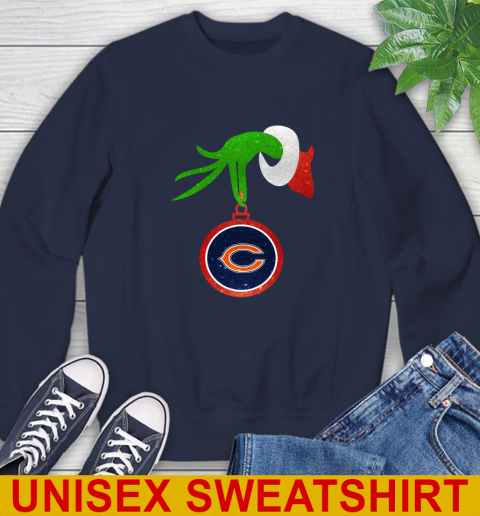 Chicago Bears Grinch Merry Christmas NFL Football Sweatshirt 3