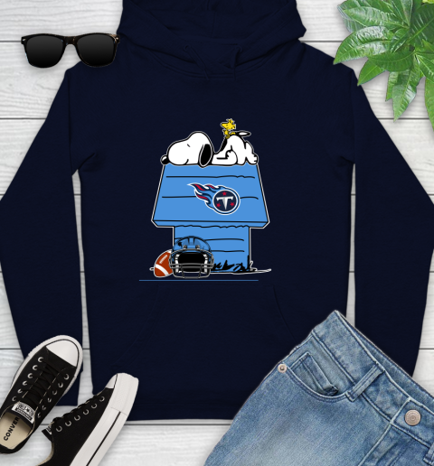 Tennessee Titans NFL Football Snoopy Woodstock The Peanuts Movie Youth Hoodie 4