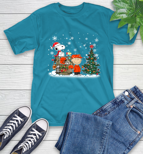 NFL Cleveland Browns Snoopy Charlie Brown Christmas Football Super Bowl Sports T-Shirt 9