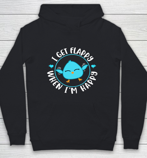 I Get Flappy When Im Happy Funny Autism Awareness Youth Hoodie